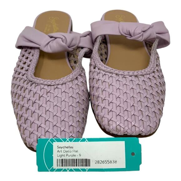 Seychelles Art Deco Leather Slip On Flat Mules Size 9 NWT $159 MSRP - Picture 3 of 7